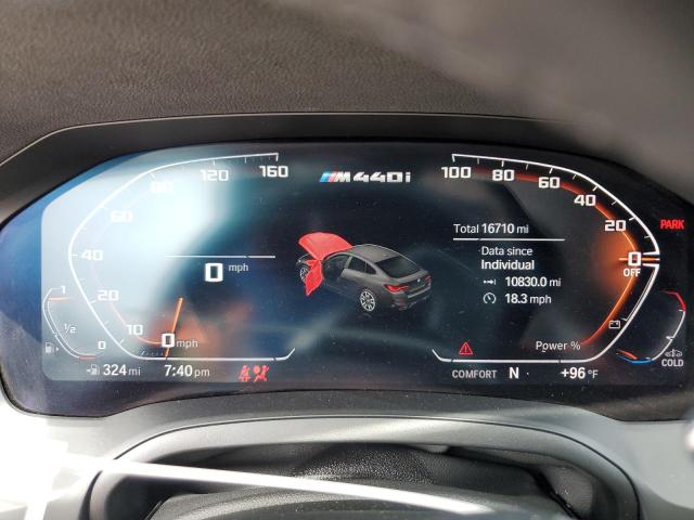 WBA13AW0XNFM54489 - 2022 BMW M440XI GRAN COUPE GRAY photo 9