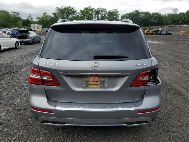 4JGDA5HB4EA422660 - 2014 MERCEDES-BENZ ML 350 4MATIC GRAY photo 6