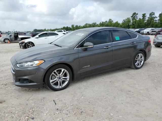 3FA6P0RU4FR292892 - 2015 FORD FUSION TITANIUM HEV GRAY photo 1