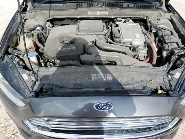 3FA6P0RU4FR292892 - 2015 FORD FUSION TITANIUM HEV GRAY photo 11