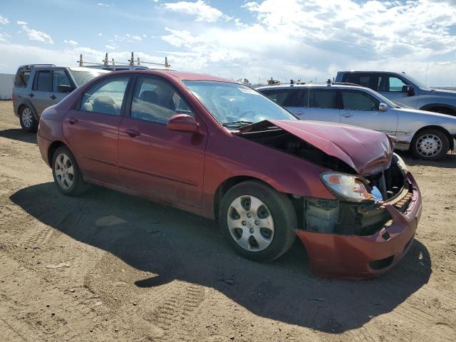 KNAFE121475375701 - 2007 KIA SPECTRA EX RED photo 4