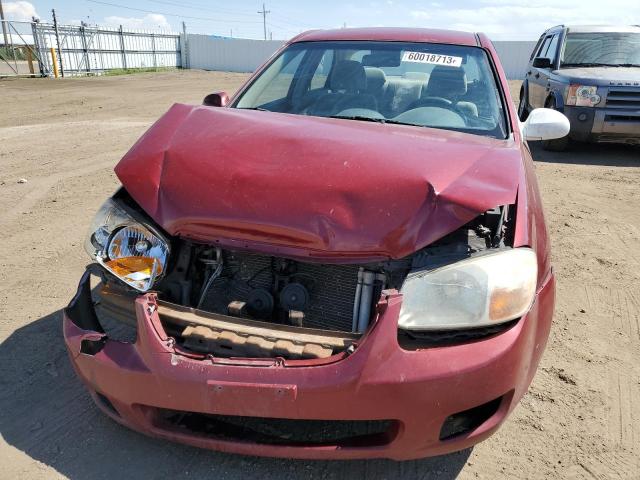 KNAFE121475375701 - 2007 KIA SPECTRA EX RED photo 5