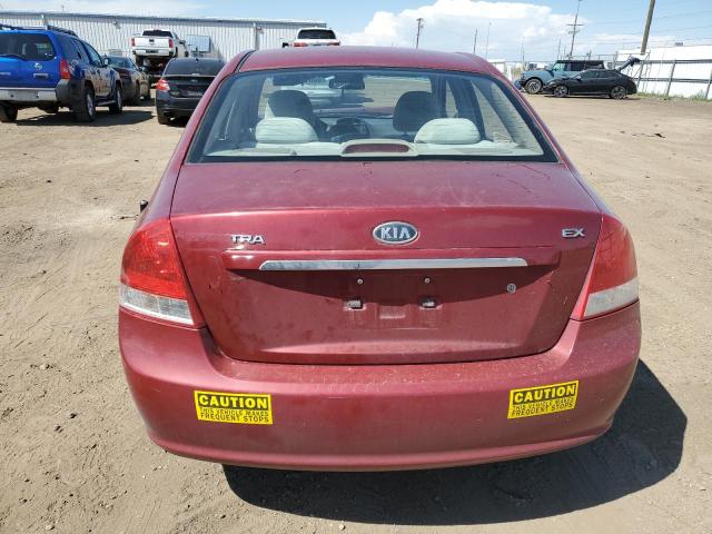 KNAFE121475375701 - 2007 KIA SPECTRA EX RED photo 6