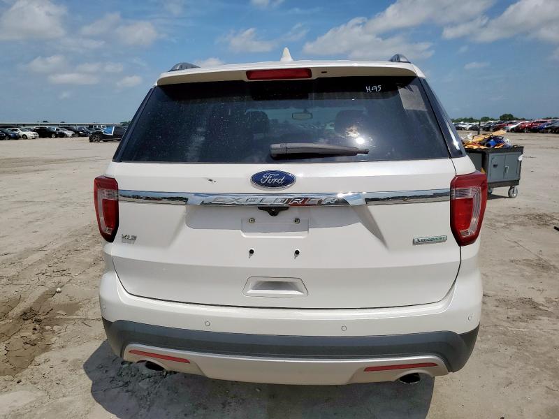 1FM5K7DH8HGE37235 - 2017 FORD EXPLORER XLT WHITE photo 6