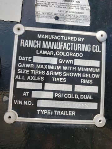 1R9ES75035L008886 - 2005 RANC TRAILER BLACK photo 10