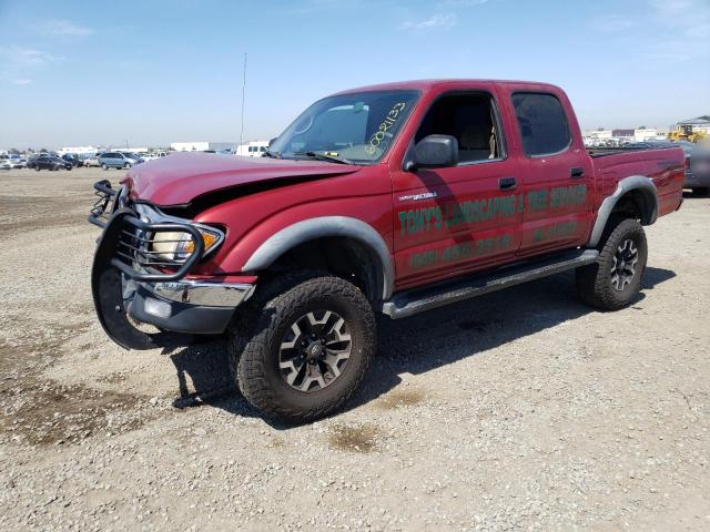 5TEGN92N01Z838446 - 2001 TOYOTA TACOMA DOUBLE CAB PRERUNNER BURGUNDY photo 1