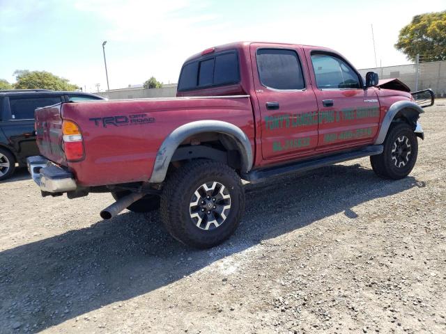 5TEGN92N01Z838446 - 2001 TOYOTA TACOMA DOUBLE CAB PRERUNNER BURGUNDY photo 3