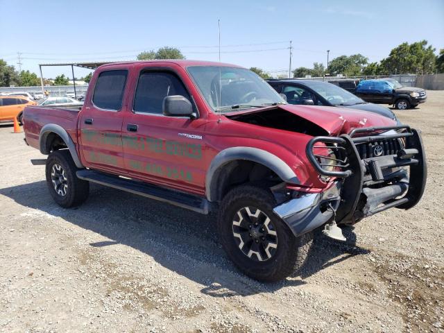 5TEGN92N01Z838446 - 2001 TOYOTA TACOMA DOUBLE CAB PRERUNNER BURGUNDY photo 4