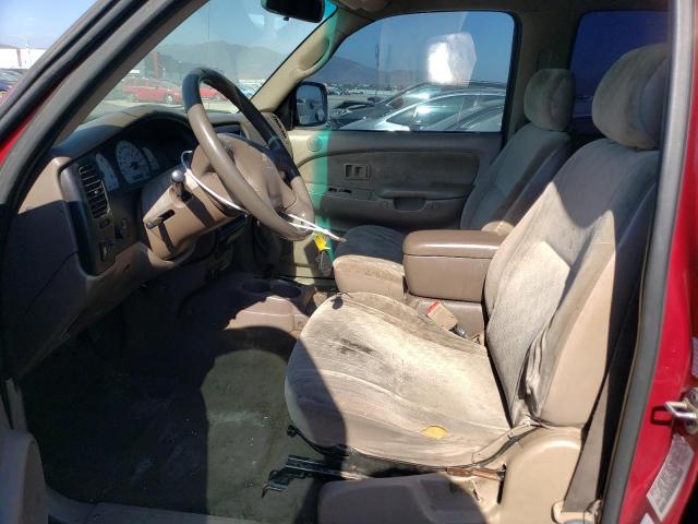 5TEGN92N01Z838446 - 2001 TOYOTA TACOMA DOUBLE CAB PRERUNNER BURGUNDY photo 7