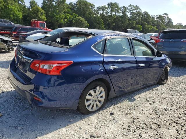 3N1AB7AP4HY380693 - 2017 NISSAN SENTRA S BLUE photo 3