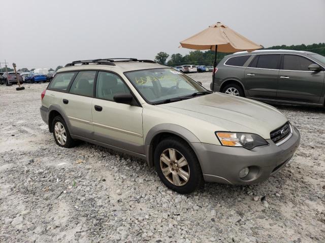 4S4BP61CX57393760 - 2005 SUBARU LEGACY OUTBACK 2.5I GREEN photo 4