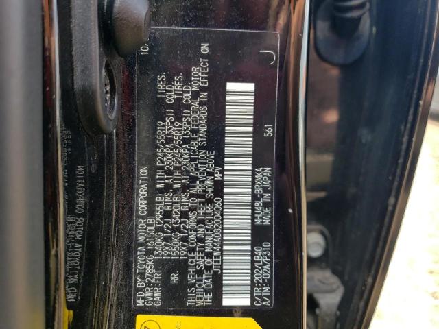 JTEEW44A082004060 - 2008 TOYOTA HIGHLANDER HYBRID LIMITED BLACK photo 13