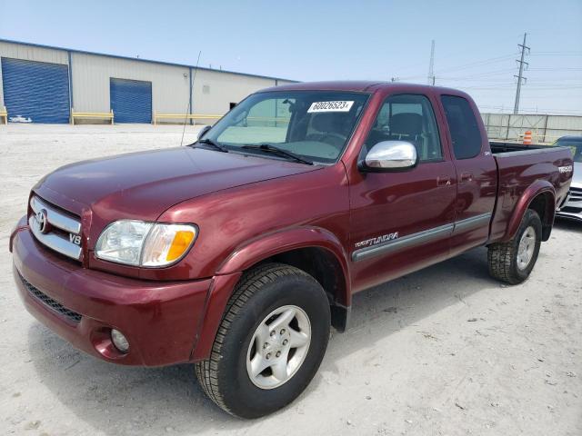 5TBBT441X3S333004 - 2003 TOYOTA TUNDRA ACCESS CAB SR5 BURGUNDY photo 1