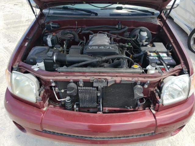 5TBBT441X3S333004 - 2003 TOYOTA TUNDRA ACCESS CAB SR5 BURGUNDY photo 11