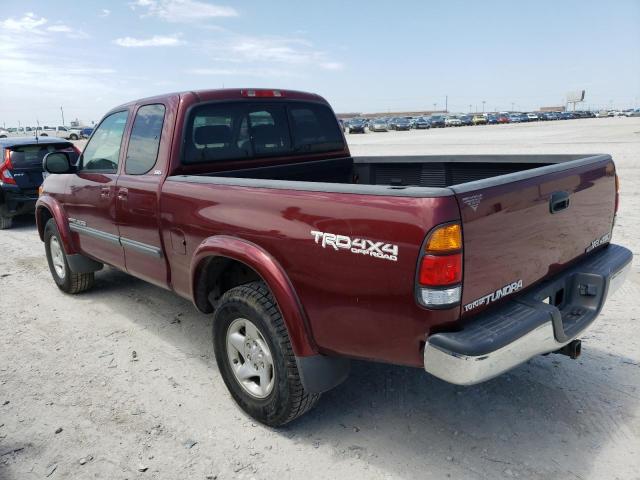5TBBT441X3S333004 - 2003 TOYOTA TUNDRA ACCESS CAB SR5 BURGUNDY photo 2
