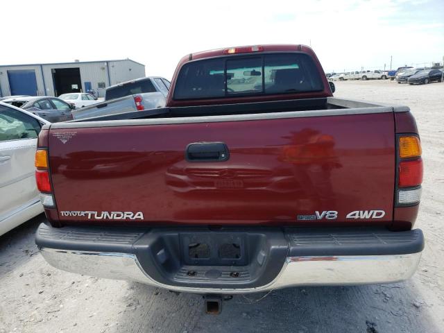 5TBBT441X3S333004 - 2003 TOYOTA TUNDRA ACCESS CAB SR5 BURGUNDY photo 6