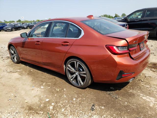 WBA5R7C53KFH26656 - 2019 BMW 330XI ORANGE photo 2