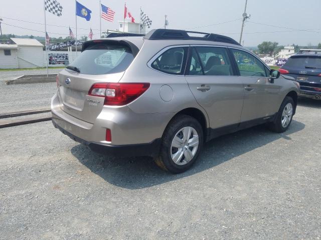 4S4BSAAC5F3324873 - 2015 SUBARU OUTBACK 2.5I TAN photo 4