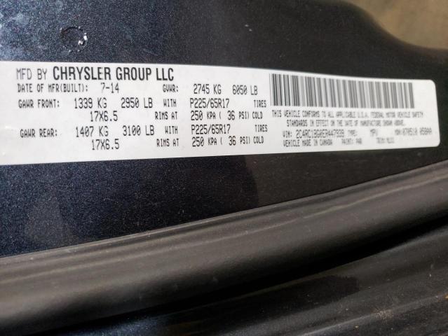 2C4RC1BG0ER447939 - 2014 CHRYSLER TOWN & COU TOURING ლურჯი ფოტო 13