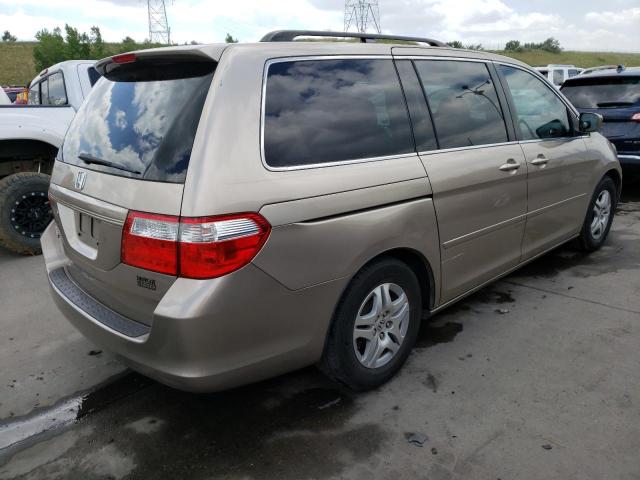 5FNRL38487B097600 - 2007 HONDA ODYSSEY EX GOLD photo 3