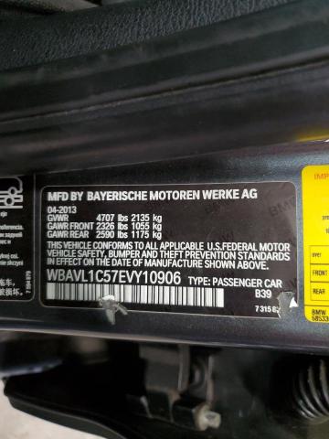 WBAVL1C57EVY10906 - 2014 BMW X1 XDRIVE28I GRAY photo 12