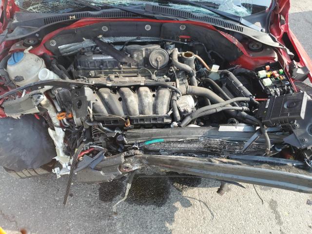 3VWDP7AJ0CM349820 - 2012 VOLKSWAGEN JETTA SE RED photo 11