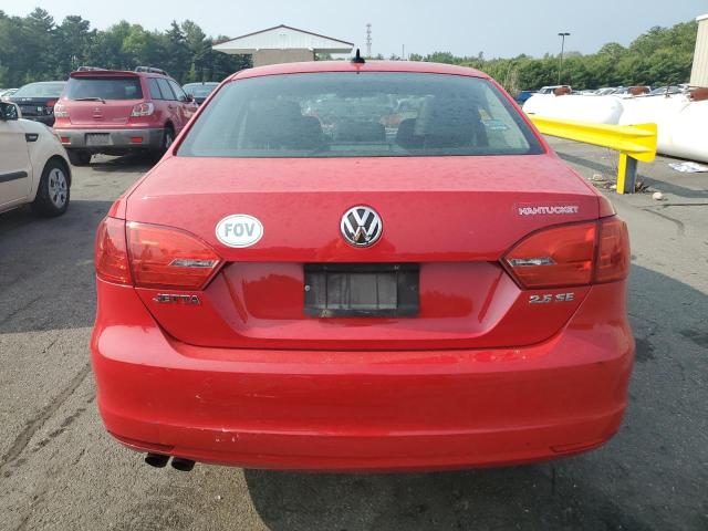 3VWDP7AJ0CM349820 - 2012 VOLKSWAGEN JETTA SE RED photo 6