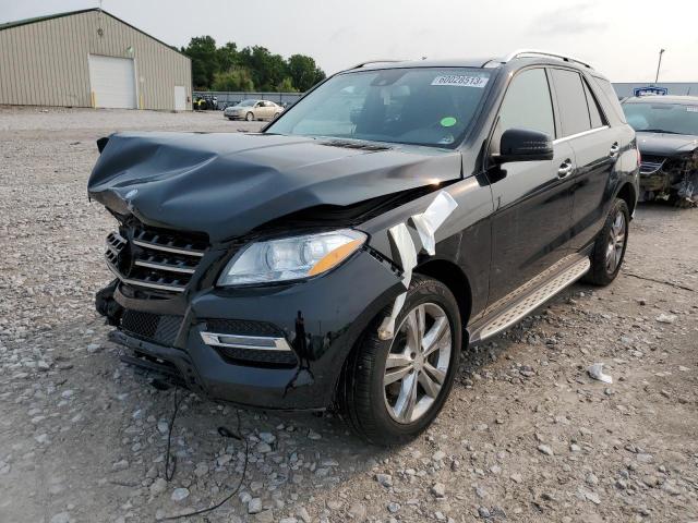 4JGDA5HB0EA292778 - 2014 MERCEDES-BENZ ML 350 4MATIC BLACK photo 1