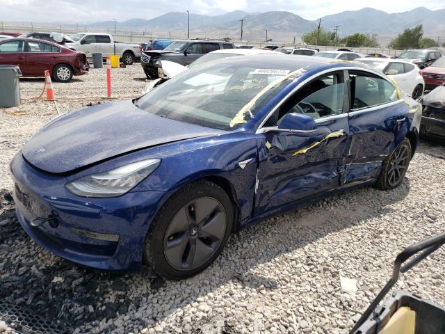 5YJ3E1EA2KF411930 - 2019 TESLA 3 BLUE photo 1