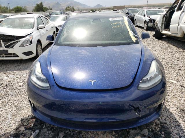 5YJ3E1EA2KF411930 - 2019 TESLA 3 BLUE photo 5