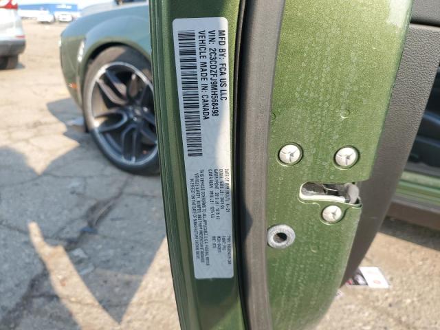 2C3CDZFJ9MH568498 - 2021 DODGE CHALLENGER R/T SCAT PACK GREEN photo 12