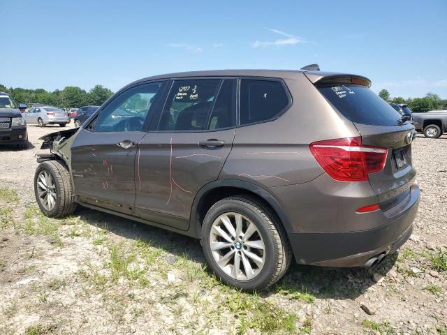 5UXWX9C50D0A15543 - 2013 BMW X3 XDRIVE28I BROWN photo 2