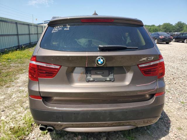 5UXWX9C50D0A15543 - 2013 BMW X3 XDRIVE28I BROWN photo 6