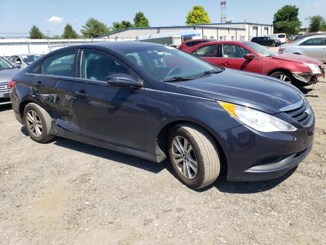 5NPEB4ACXEH931907 - 2014 HYUNDAI SONATA GLS BLUE photo 4