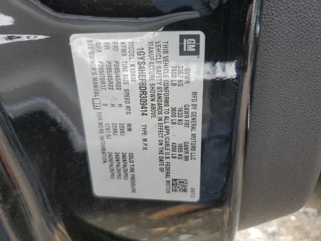 1GYS4HEF8DR309414 - 2013 CADILLAC ESCALADE ESV LUXURY BLACK photo 13