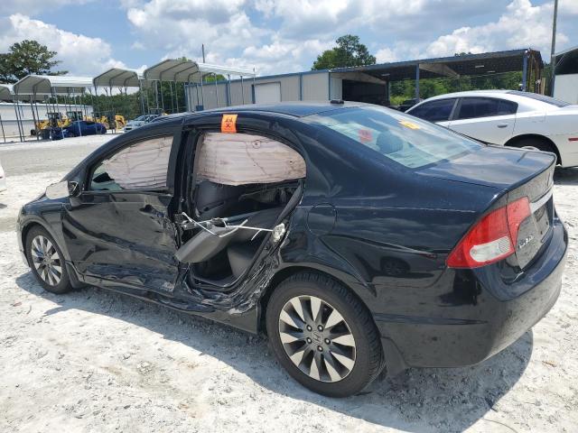 19XFA169X9E007450 - 2009 HONDA CIVIC EXL BLACK photo 2