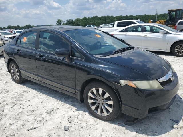 19XFA169X9E007450 - 2009 HONDA CIVIC EXL BLACK photo 4