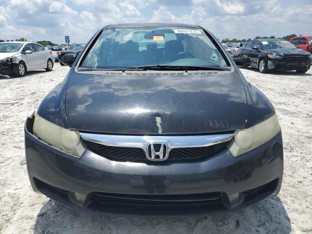 19XFA169X9E007450 - 2009 HONDA CIVIC EXL BLACK photo 5
