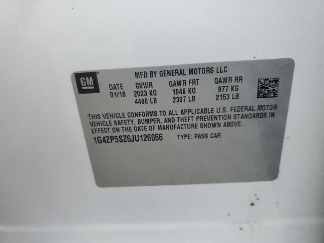 1G4ZP5SZ6JU126056 - 2018 BUICK LACROSSE ESSENCE WHITE photo 12
