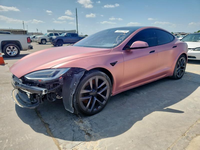 5YJSA1E66MF438201 - 2021 TESLA MODEL S PINK photo 1