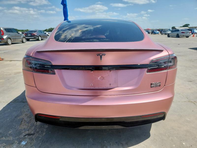 5YJSA1E66MF438201 - 2021 TESLA MODEL S PINK photo 6