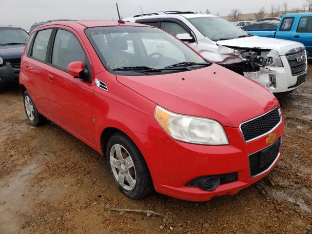 KL1TD66E69B389047 - 2009 CHEVROLET AVEO LS RED photo 1