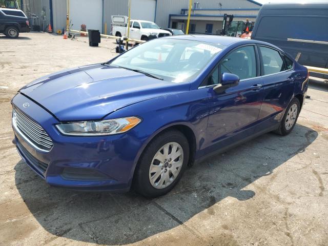 3FA6P0G7XDR337473 - 2013 FORD FUSION S BLUE photo 1