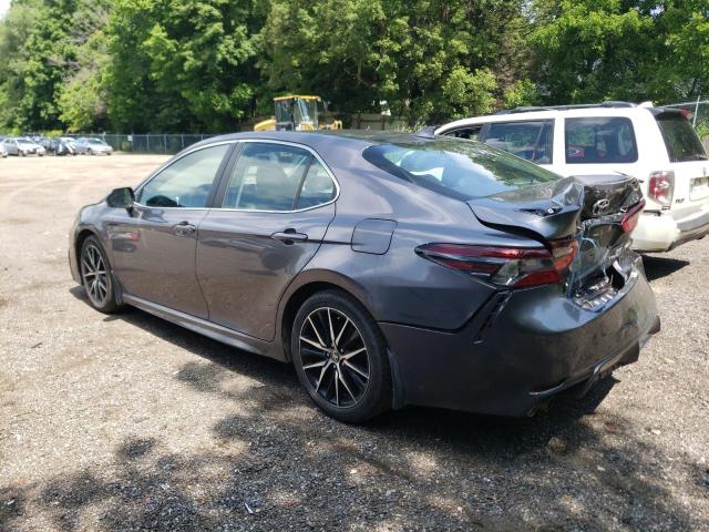 4T1B21HK4NU016762 - 2022 TOYOTA CAMRY XLE GRAY photo 2