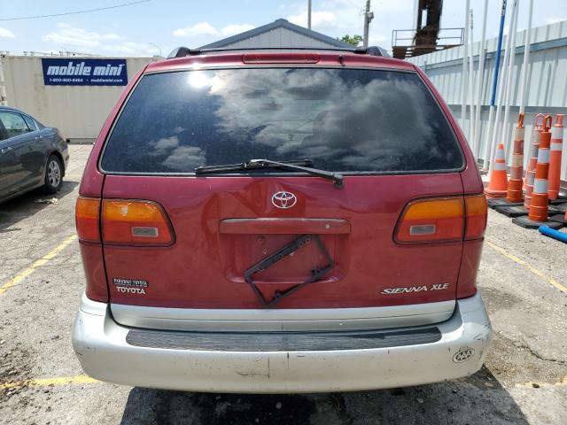 4T3ZF13C9YU307658 - 2000 TOYOTA SIENNA LE RED photo 6