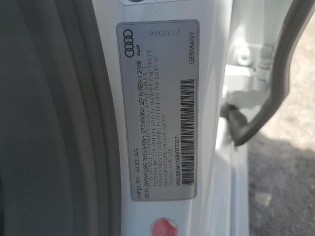 WAUDFAFC6GN022327 - 2016 AUDI A6 PREMIUM PLUS თეთრი ფოტო 12