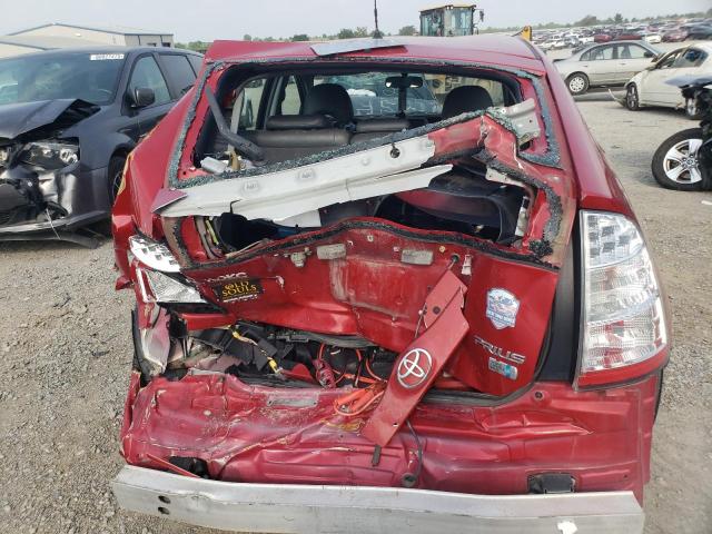 JTDKB20U967073028 - 2006 TOYOTA PRIUS RED photo 6
