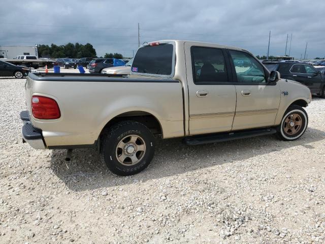 1FTRW07L81KE14395 - 2001 FORD F150 SUPERCREW GOLD photo 3