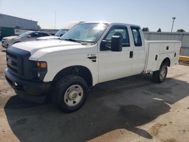 1FTWX31R78EC82673 - 2008 FORD F350 SRW SUPER DUTY WHITE photo 1