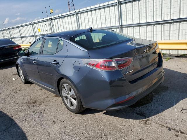 KNAGN4AD3E5063593 - 2014 KIA OPTIMA HYBRID BLUE photo 2